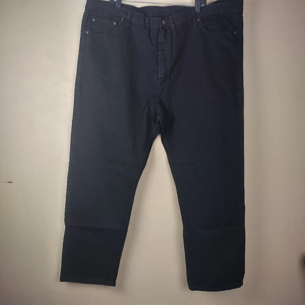 Wrangler Relaxed fit Men’s‎ Jeans Black 5 Star Premium Denim Size 48x30 NWT